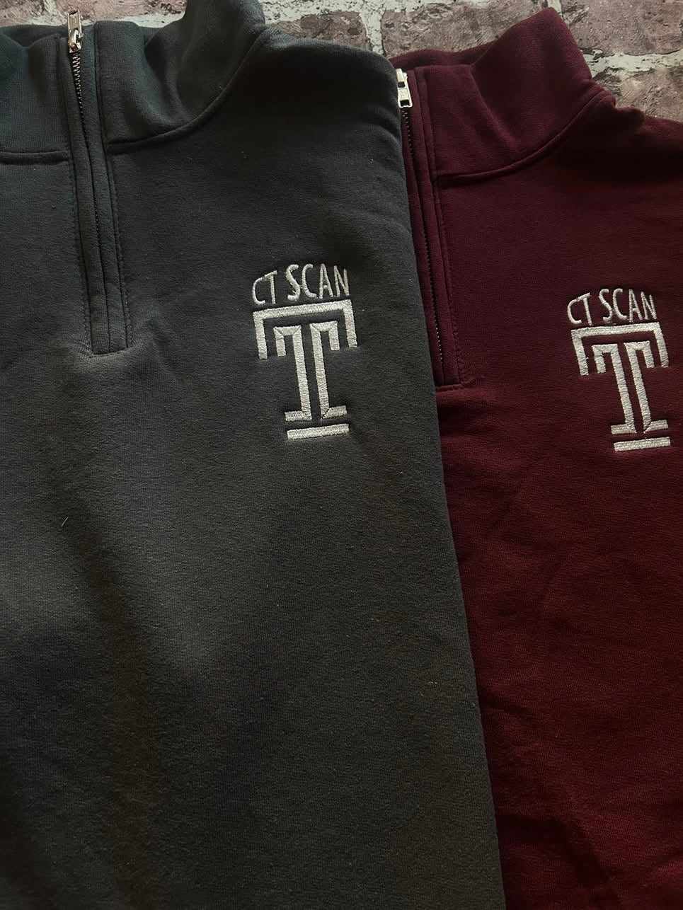 Custom EMBROIDERED Quarterzips