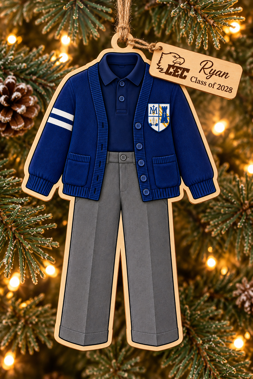Conwell Egan Uniform Christmas Ornament