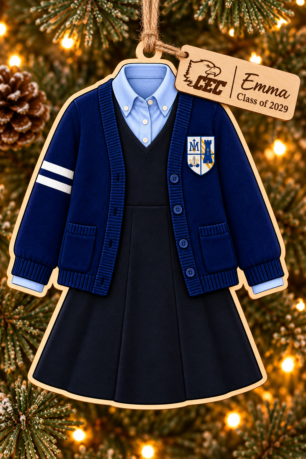 Conwell Egan Uniform Christmas Ornament