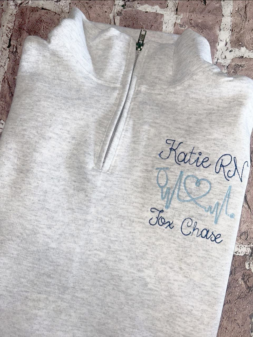 Custom EMBROIDERED Quarterzips