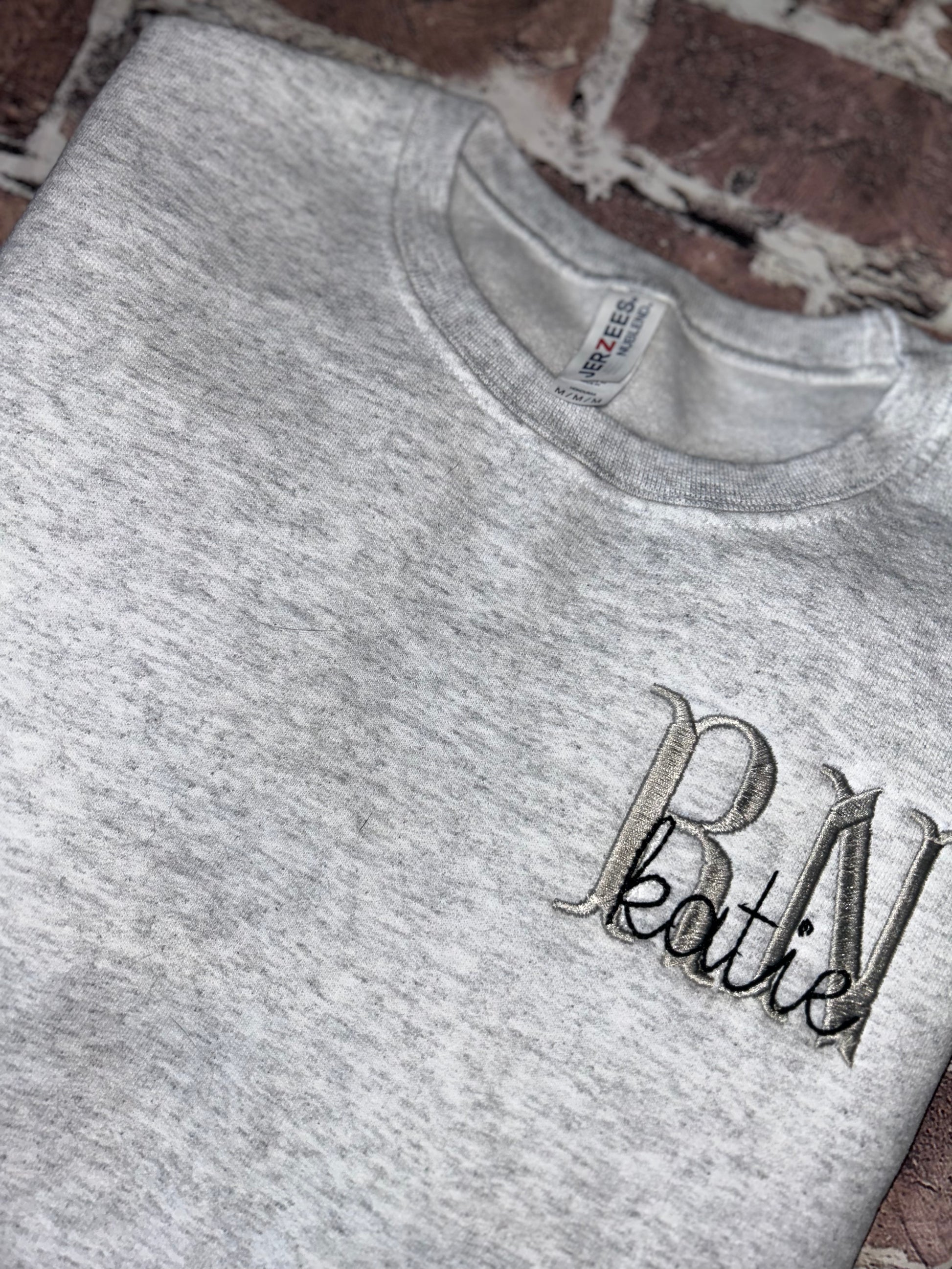 RN Embroidered Crewnecks