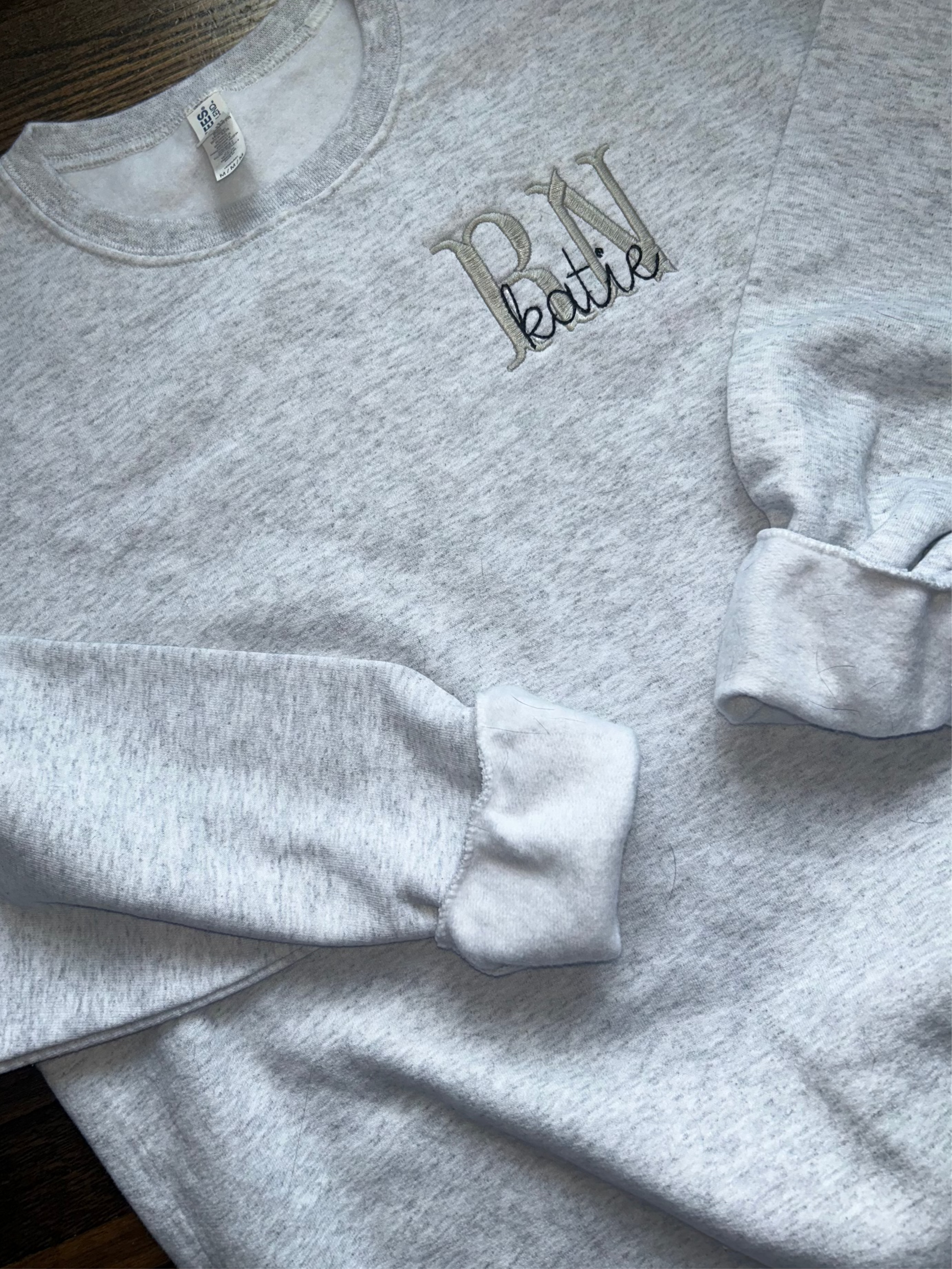 RN Embroidered Crewnecks
