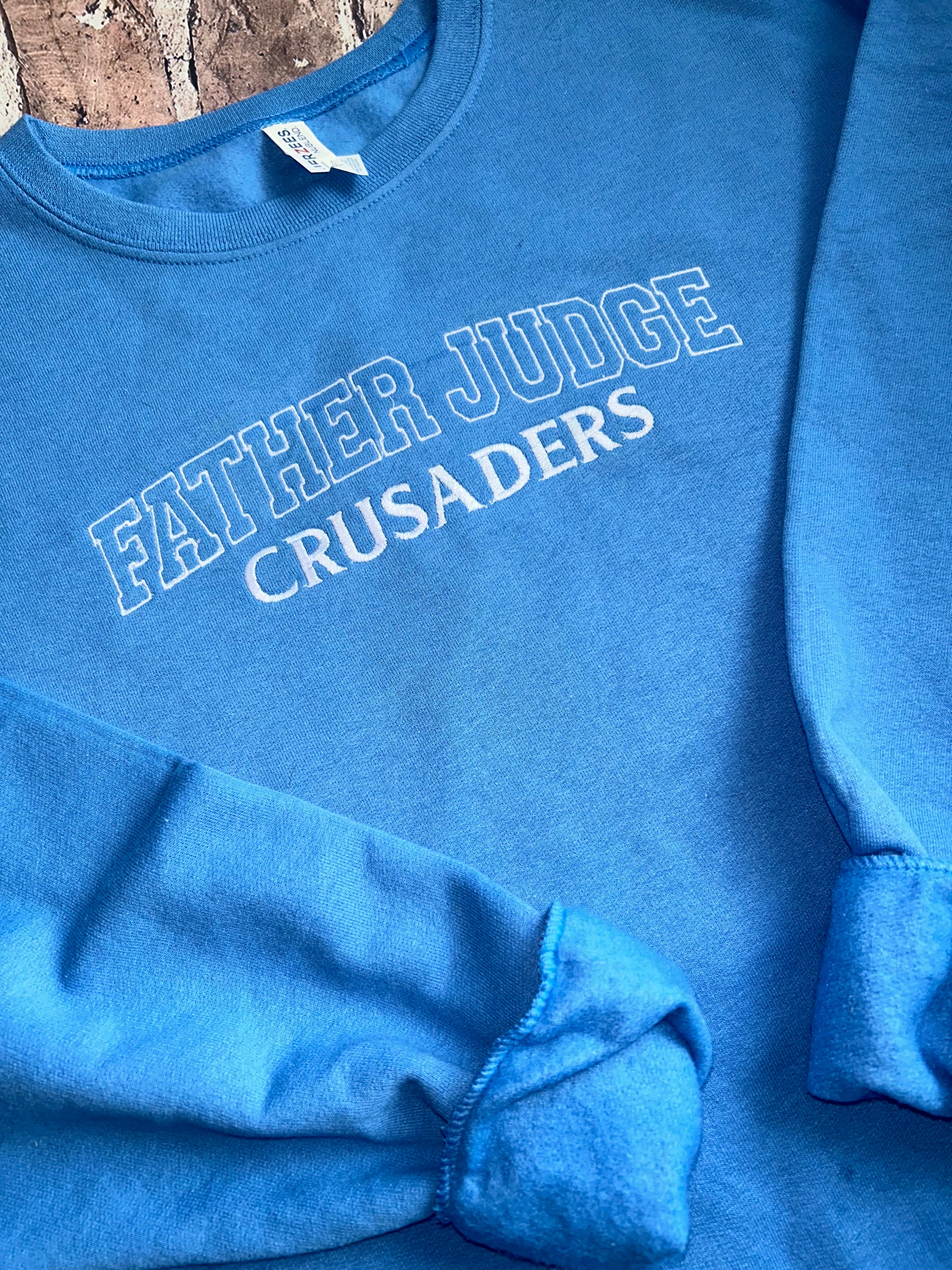 School Spirit Embroidered Crewnecks