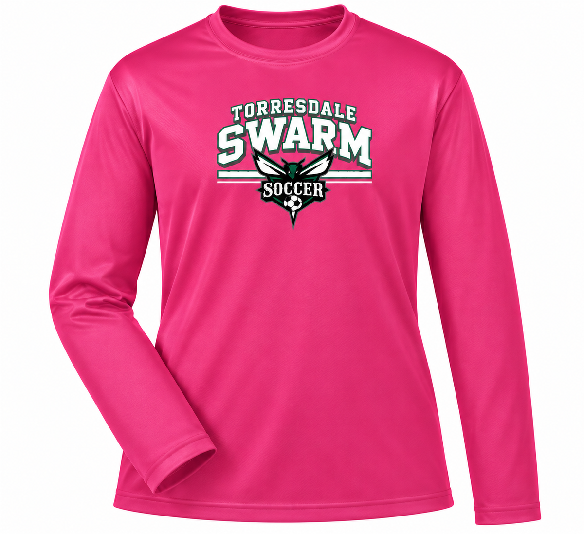 Swarm Long Sleeve Pink Dri-Fit