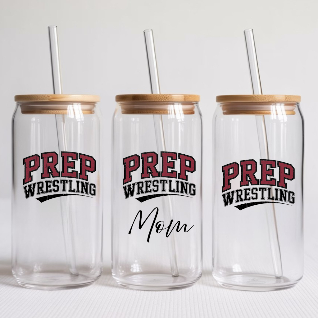 Prep Wrestling Glass Tumbler