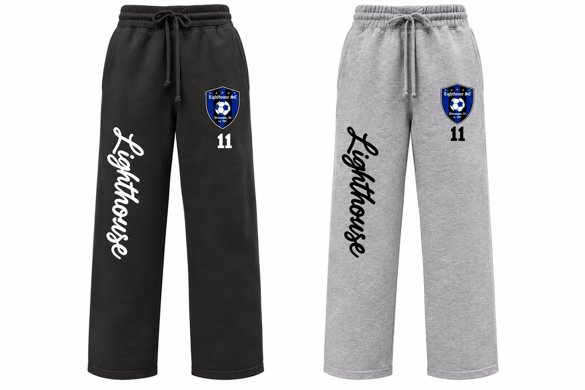 Lighthouse Women's Sweatpants Open Bottoms - Relaxed Fit